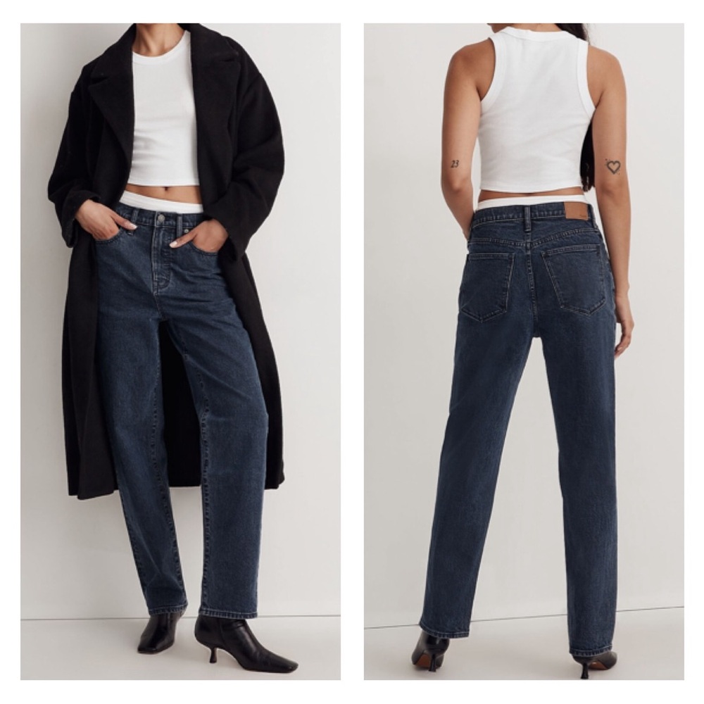 Madewell The Dadjean in Charcoal Indigo Wash Women SZ 31
